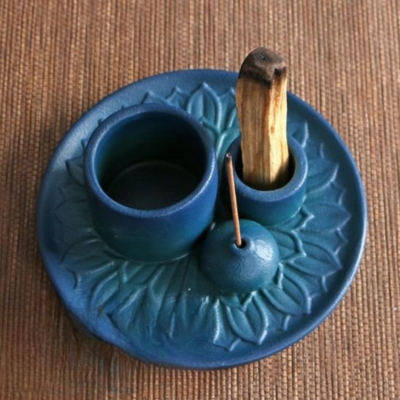 porte encens multifonctions bleu caroussel 1