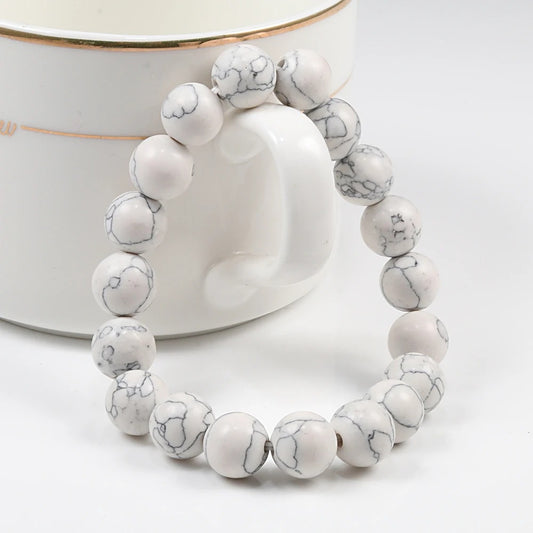 Bracelet-Howlite Apaisement et Equilibre interieur presentation