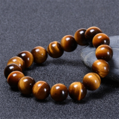 Bracelet perle œil de tigre 12mm