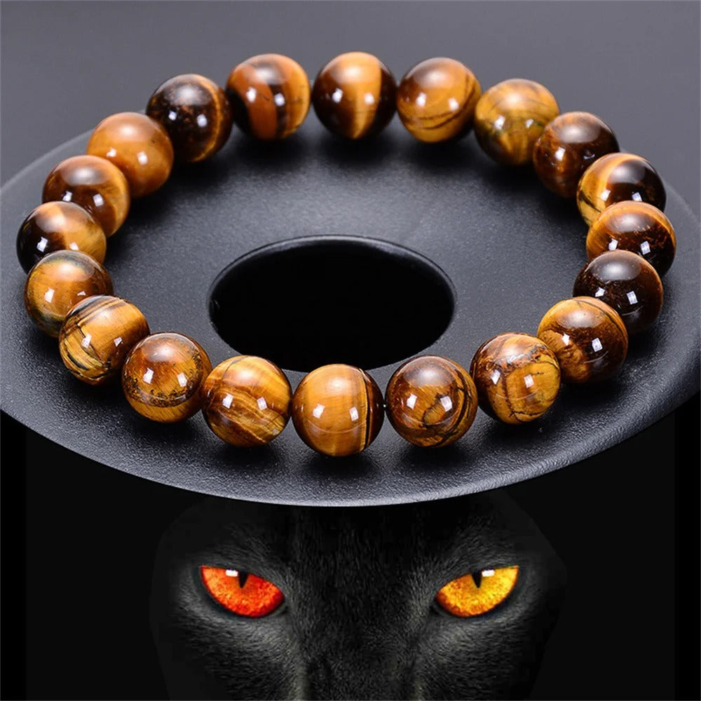 Bracelet perle oeil de tigre yeux