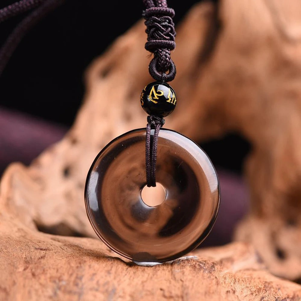 COLLIER DONUT OEIL DE TIGRE