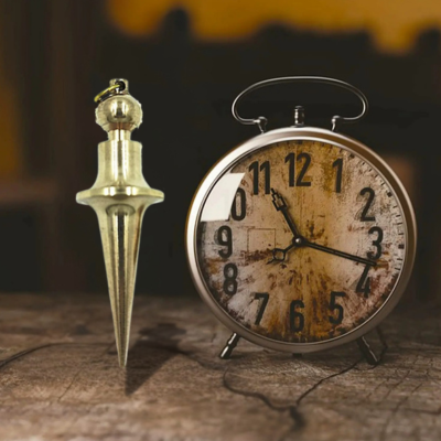 Pendule divinatoire metal horloge
