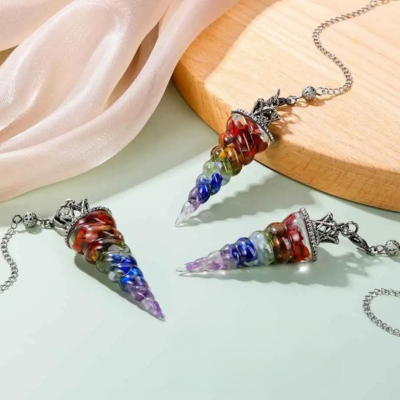 Pendule chakras triple