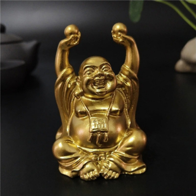statue bouddha rieur assis content