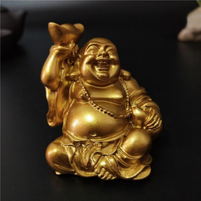 statue bouddha rieur semi assis