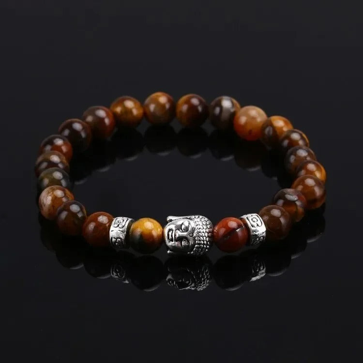 bracelet perle bouddha tigre
