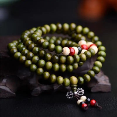 bracelet perle mala vert