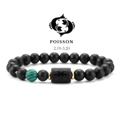 bracelet signes du zodiaque poisson
