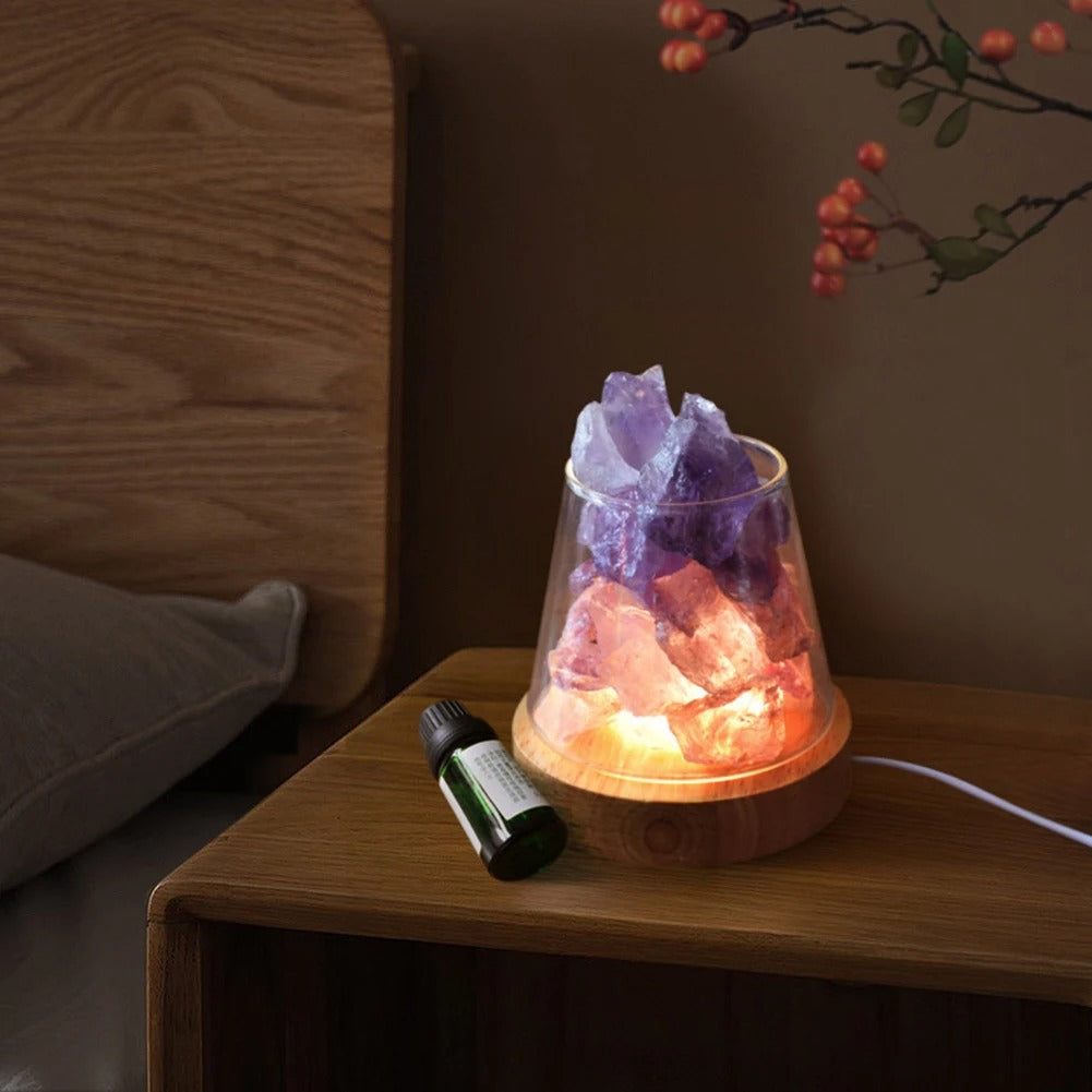 diffuseur huile essentielle violet face