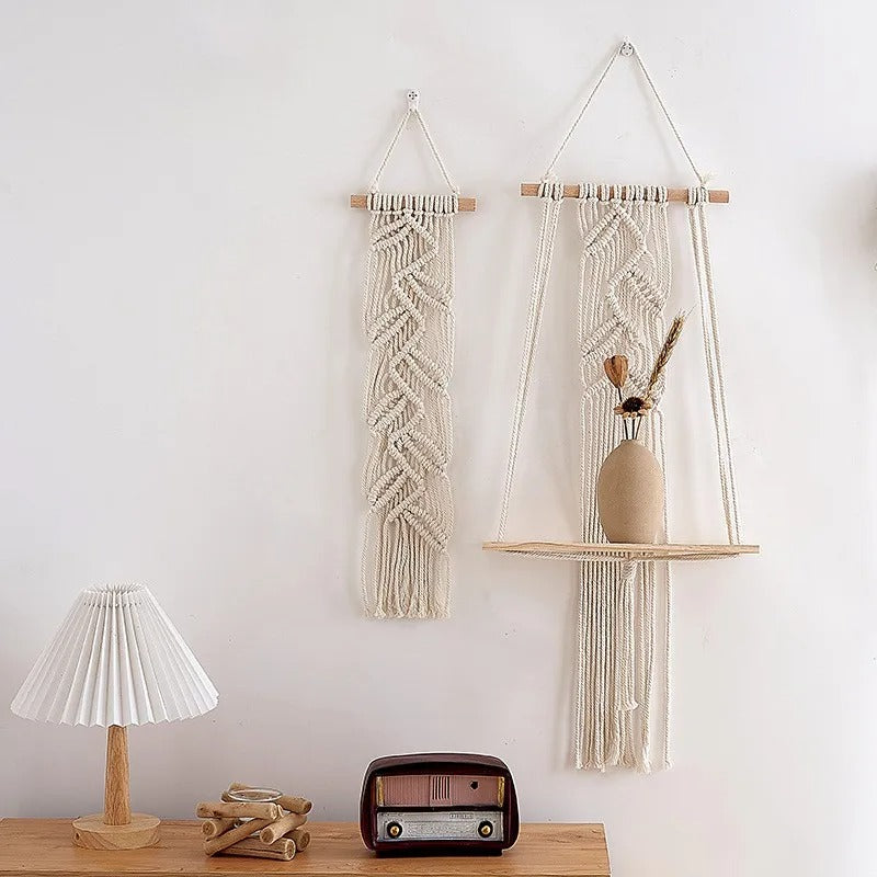 etagere murale macrame modele