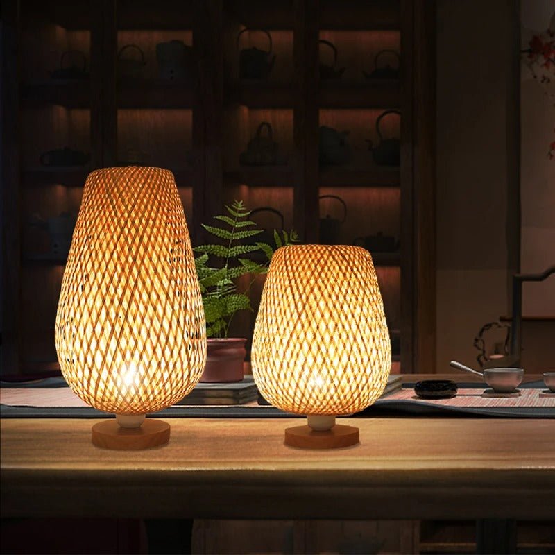 Lampe bambou modele
