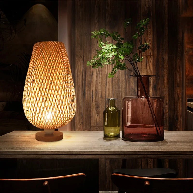 Lampe bambou - pas cher