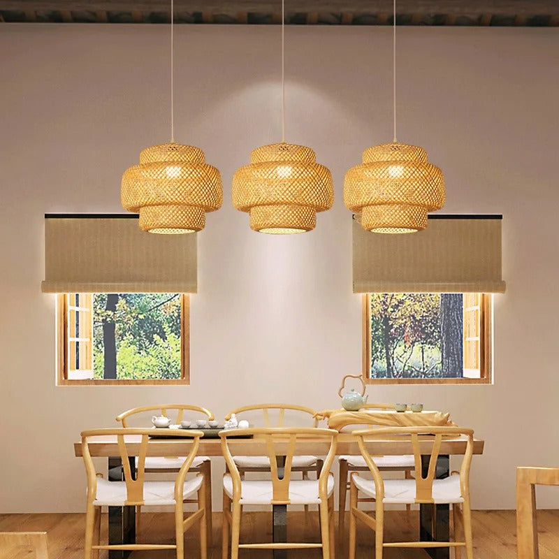 lampe suspendue bamboo  sam