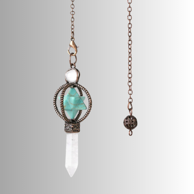 pendule divinatoire etoile vert