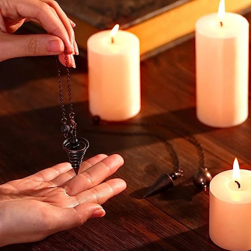 pendule divinatoire spirituel bougie