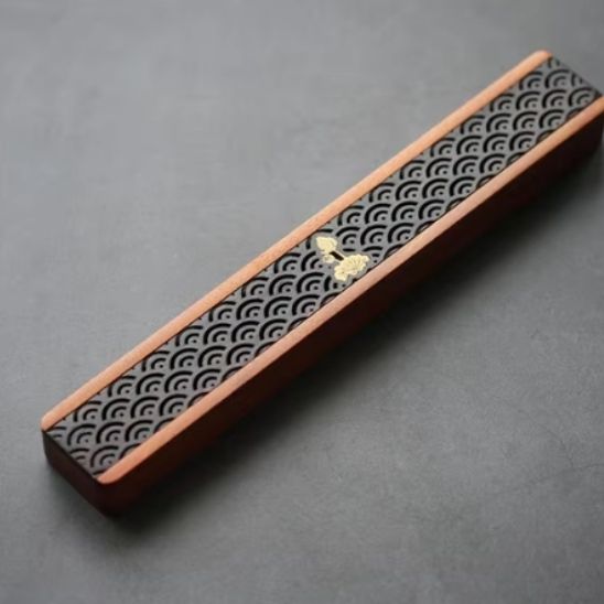 porte encens boite nuage gris