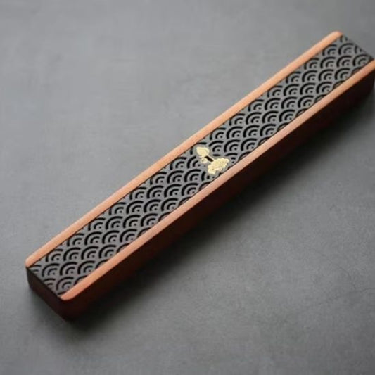 porte encens boite nuage gris