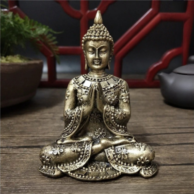 statue bouddha thai argent