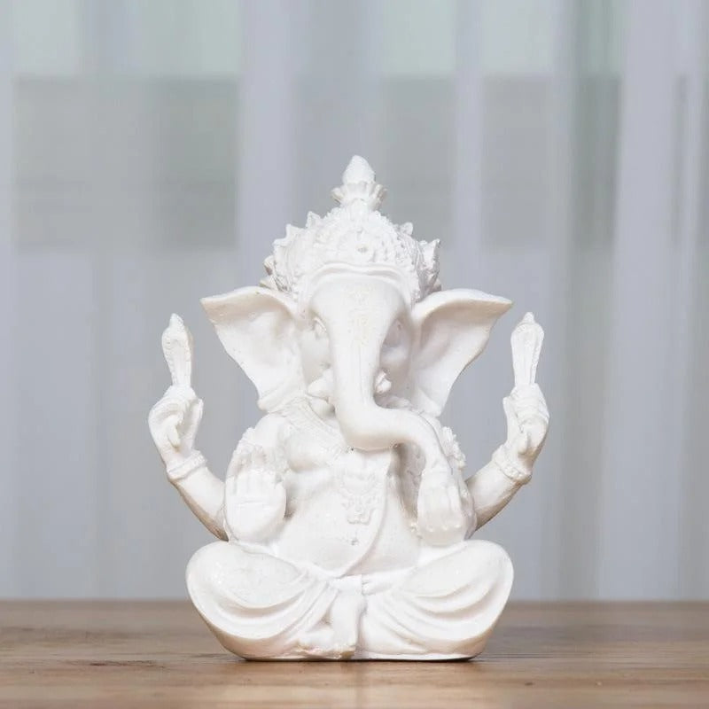 statue ganesh blanc