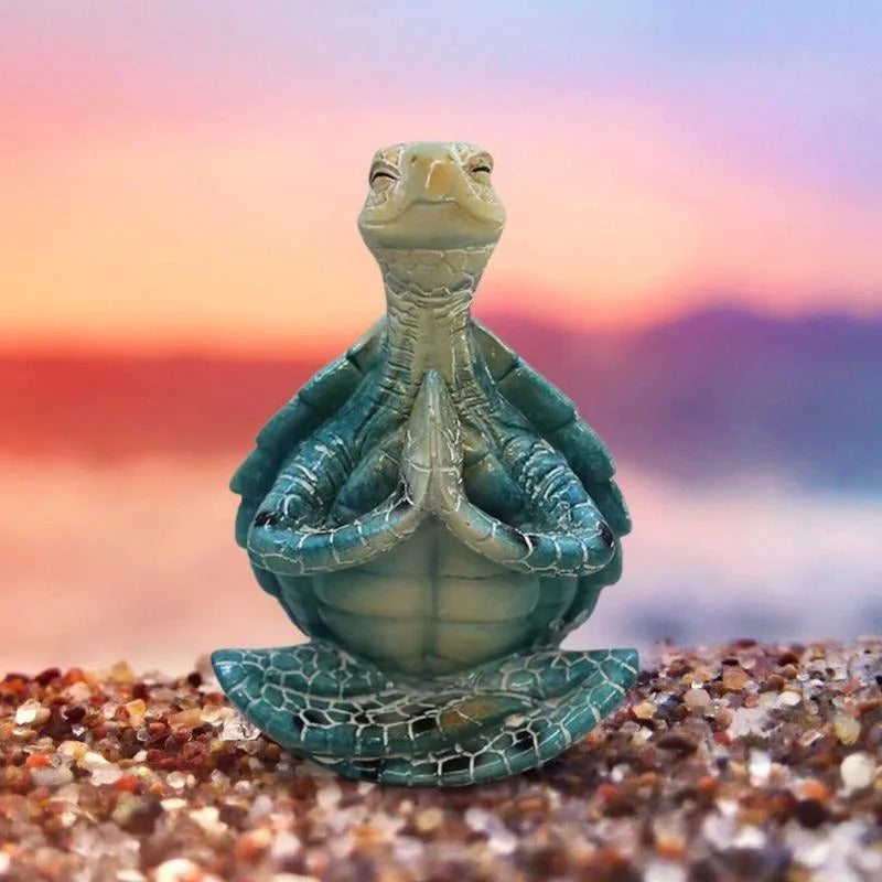 statue tortue zen plage