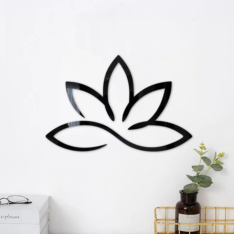 sticker lotus noir