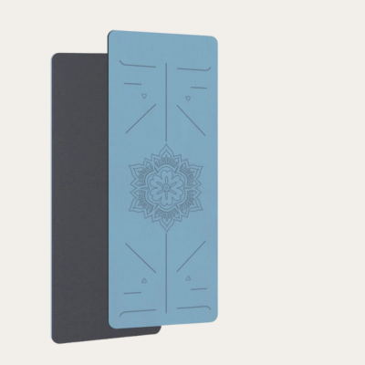 tapis de yoga mandala bleu
